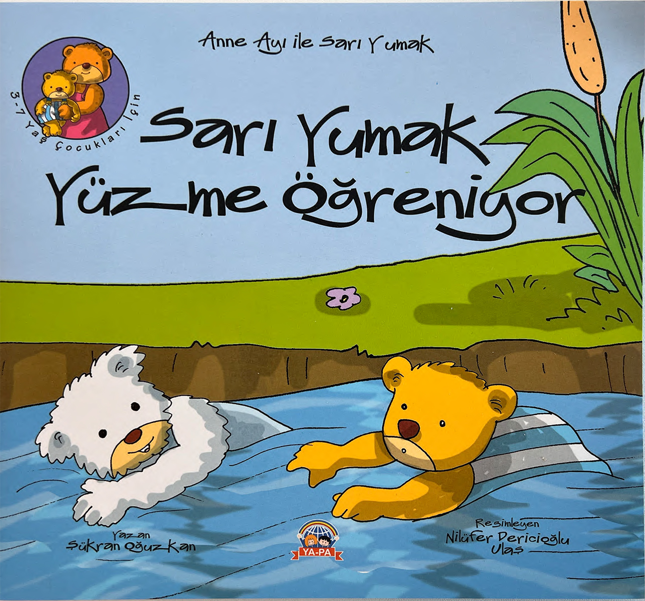 Sari Yumak Yüzme Ögreniyor