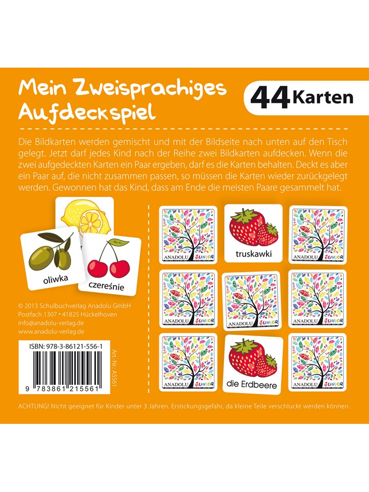 Aufdeckspiel Obst & Gemüse