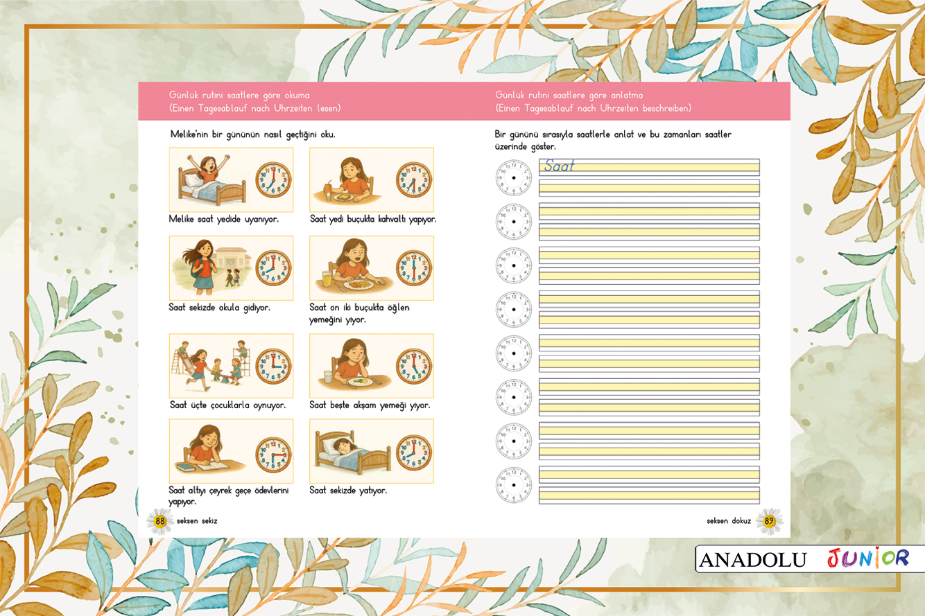Papatyam 2 Türkçe Okuma ve Çalışma Kitabı 