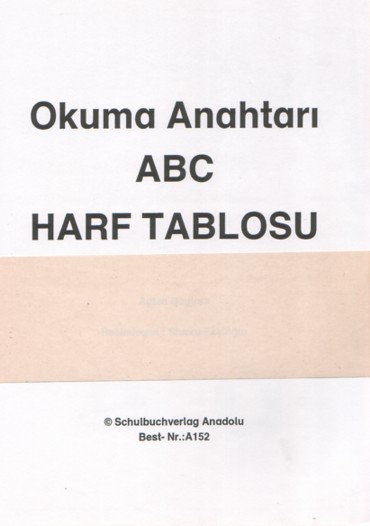 Tonton Okuma Anahtarı Harf Kartları